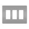 Legrand RWP263 Three-Gang Screwless Wall Plate