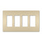 Legrand RWP264 Four-Gang Screwless Wall Plate