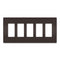 Legrand RWP265 Five-Gang Screwless Wall Plate