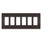 Legrand RWP266 Six-Gang Screwless Wall Plate