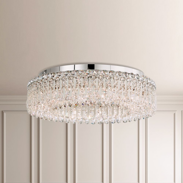 Schonbek RS8347 Sarella 12-lt 24" Flush Mount