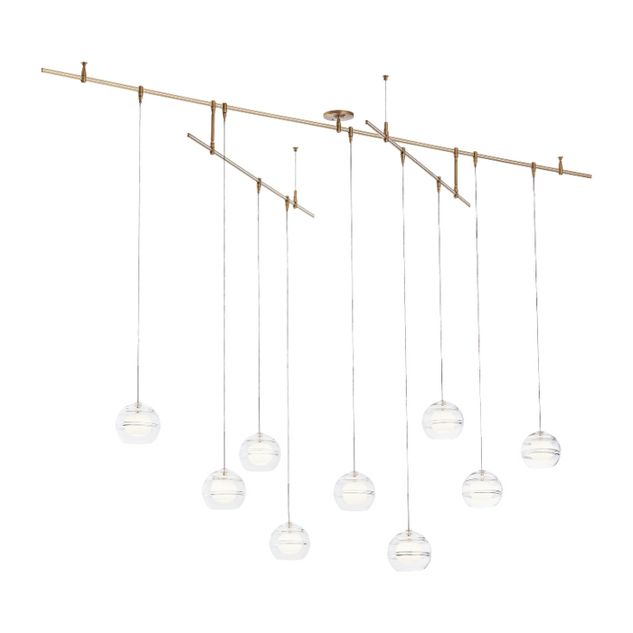 Visual Comfort 700SDN9 Sedona 9-lt 96" LED Pendant Chandelier with Remote Canopy