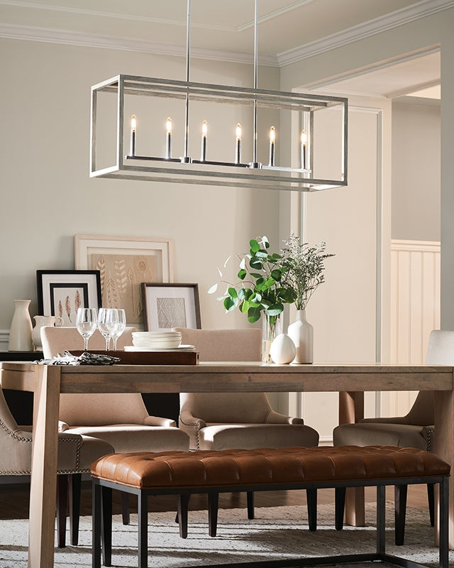 Generation 6634506EN Moffet Street 6-lt LED Island Pendant