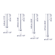 Bover Skybell Linear S/9L/22 9-lt 92" LED Pendant, Up and Down Light