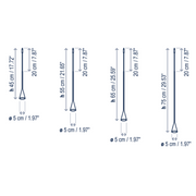 Bover Skybell Linear S/5L/22 5-lt 51" LED Pendant, Up and Down Light