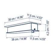 Bover Skybell Linear S/5L/23 5-lt 51" LED Pendant, Up and Down Light
