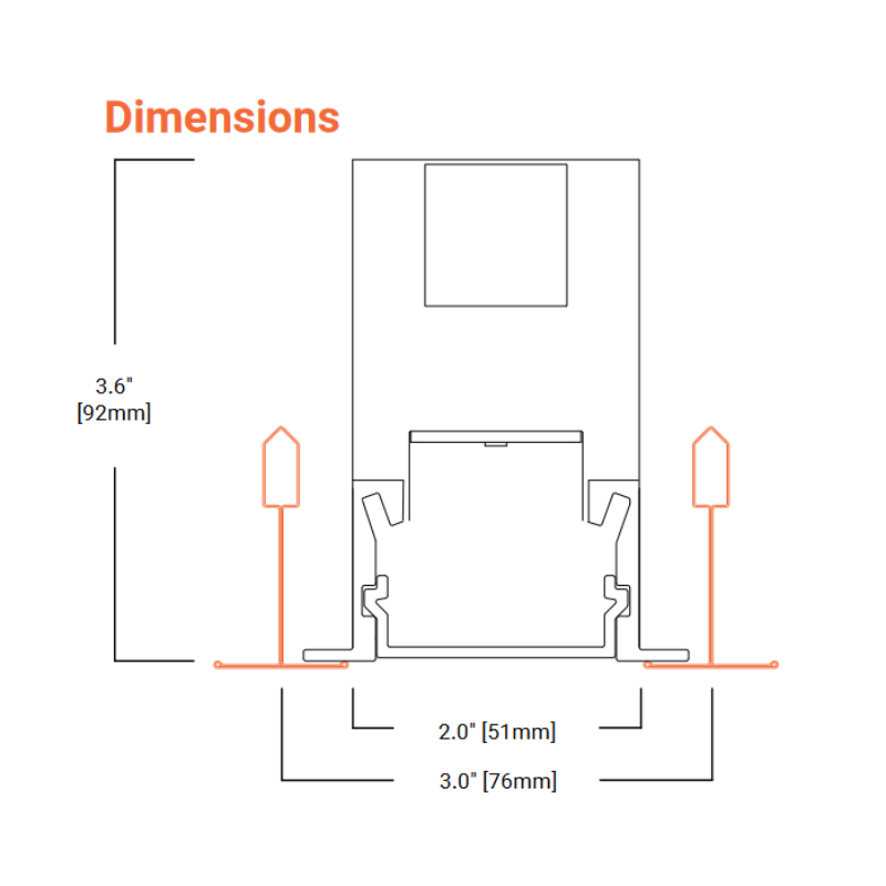 CL2 2" LED Recessed Slot Linear