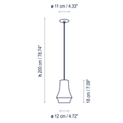 Bover Tibeta 01 1-lt 5" LED Pendant
