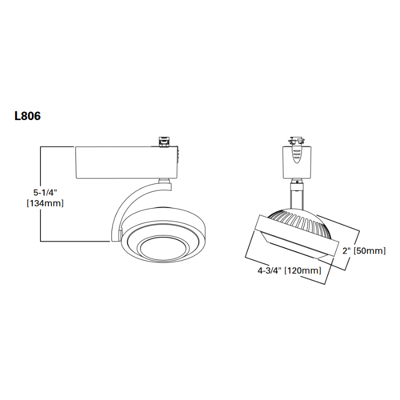 Halo 806 18W LED Low Profile Track Head