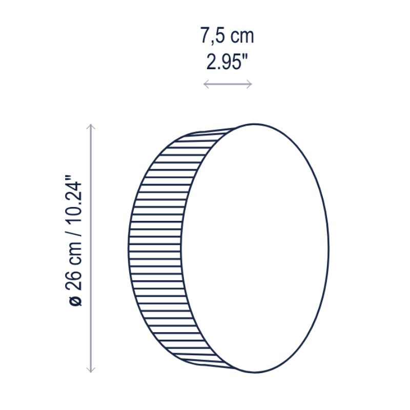 Bover Helios A/01 1-lt 10" LED Wall Sconce