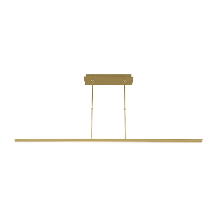 Visual Comfort 700LSSTG72 Stagger 1-lt 72" LED Linear Suspension - Natural Brass