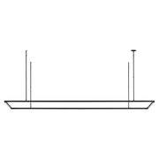 Tech 700LSSTG84 Stagger Halo 84" LED Linear Suspension - Nightshade Black