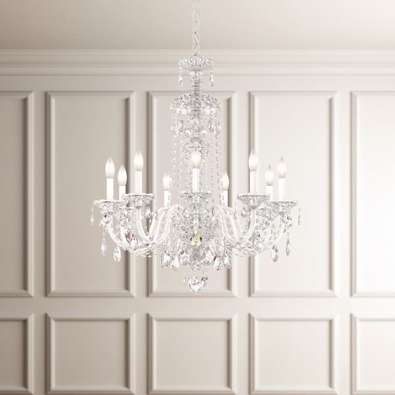 Schonbek 2996 Sterling 9-lt 27" Chandelier