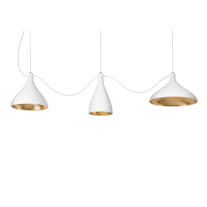 Pablo Designs Swell String 3 Mixed LED Pendant