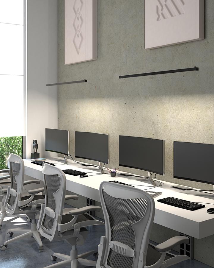 Visual Comfort 700LSDYNAS8 Dyna 94" LED Linear Suspension, Surface