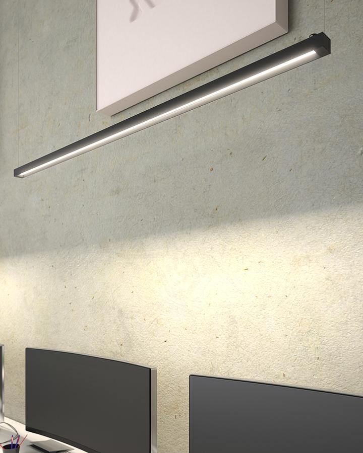 Visual Comfort 700LSDYNAS8 Dyna 94" LED Linear Suspension, Surface
