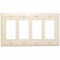 Legrand TP264 Four Gang Decorator Openings Wall Plate
