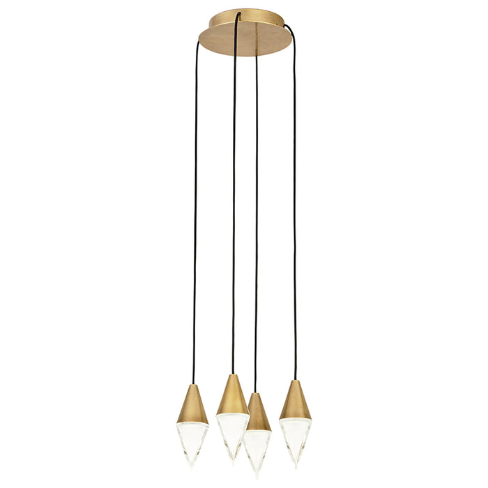 Visual Comfort 700TRSPTRT4 Turret 4-lt 10" LED Chandelier