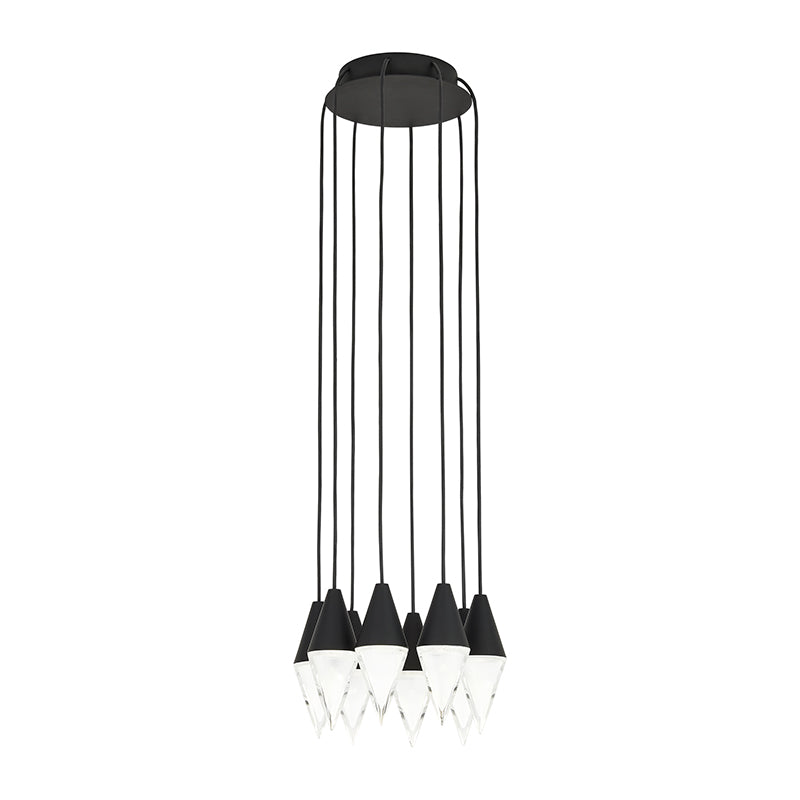 Visual Comfort 700TRSPTRT Turret 8-lt 10" LED Chandelier