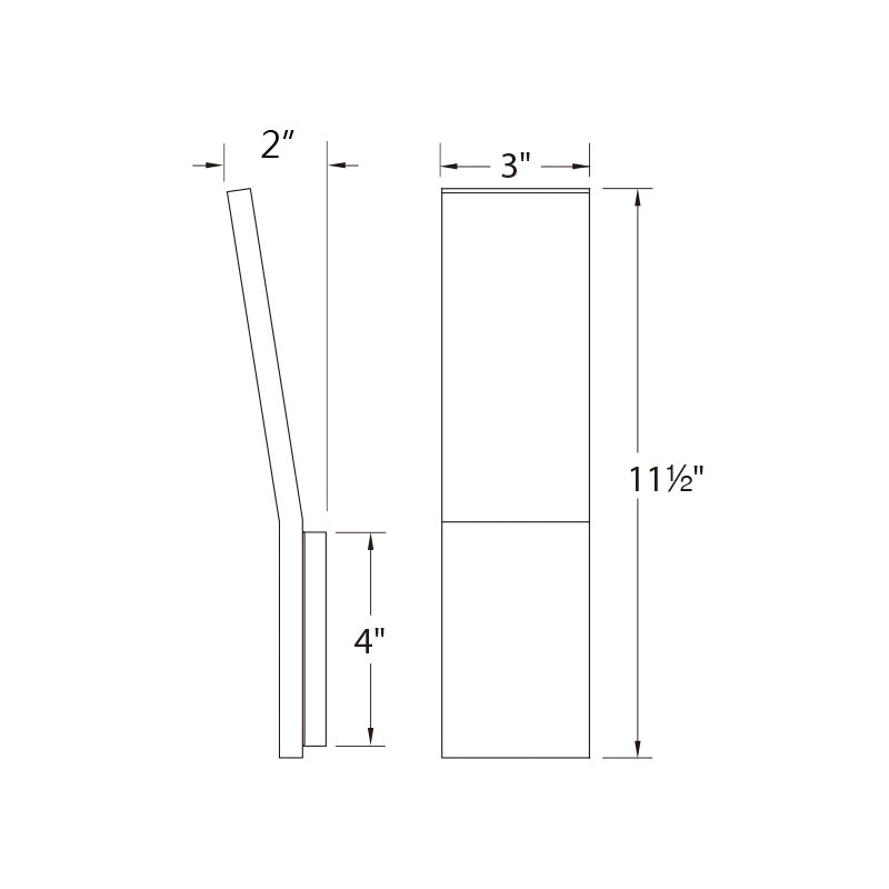 Modern Forms WS-11511 Blade 1-lt 11" LED Wall Sconces