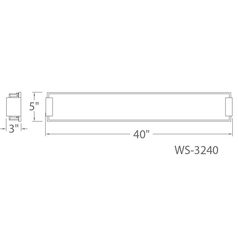Modern Forms WS-3240 Polar 1-lt 40" LED Bath Light