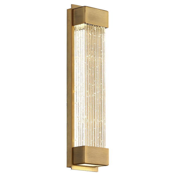 Modern Forms WS-58814 Tower 1-lt 14" Tall LED Wall Sconce - Aged Brass