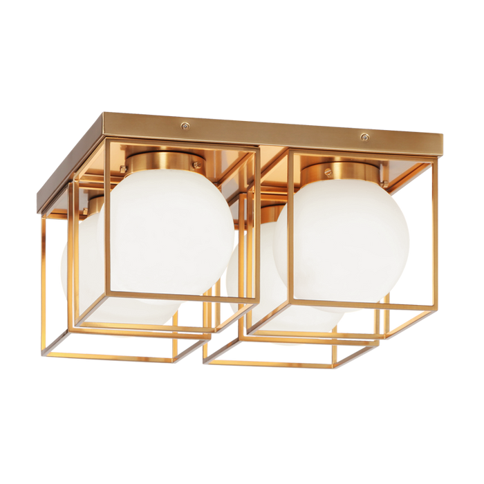 Matteo X03804 Squircle 4-lt 15" Flush Mount