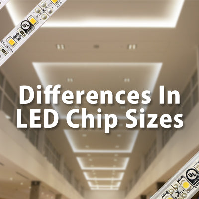 Differences in LED chip sizes & brightness