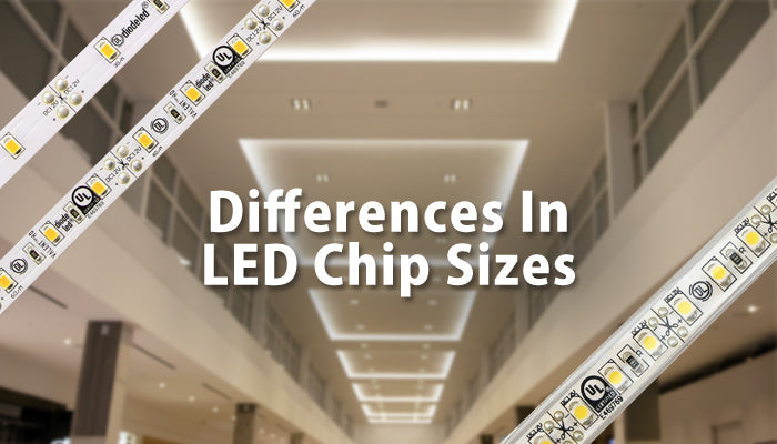 Differences in LED chip sizes & brightness