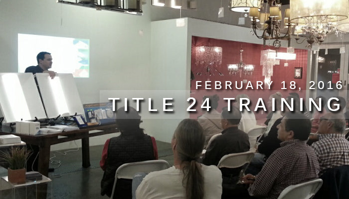 Title 24 Training Event – February 18, 2016
