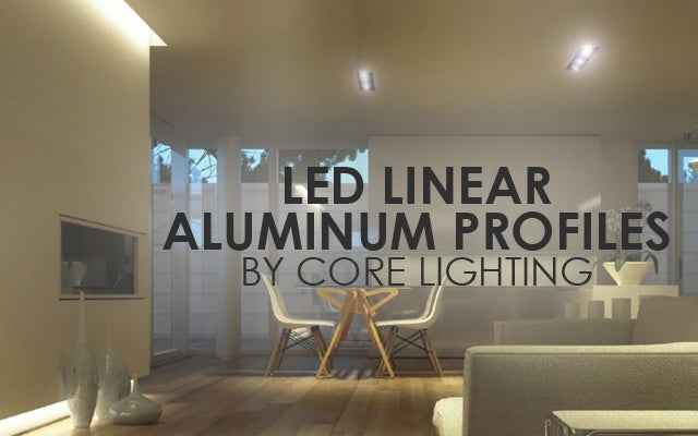 Linear Aluminum Profiles by Core Lighting