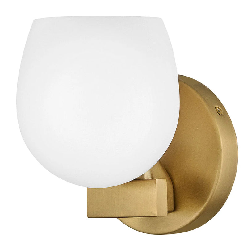 Hinkley 57020 Mae 1-lt 7" Tall LED Wall Sconce - Lacquered Brass