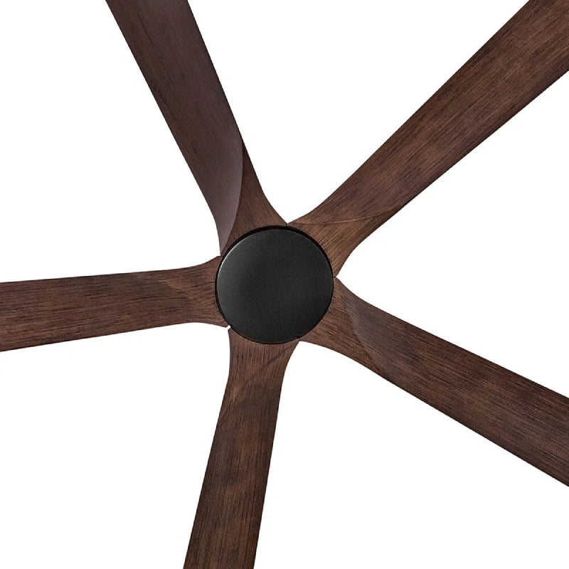 Hinkley 907358 Layton 58" Smart Ceiling Fan with LED Light Kit - Matte Black/Walnut