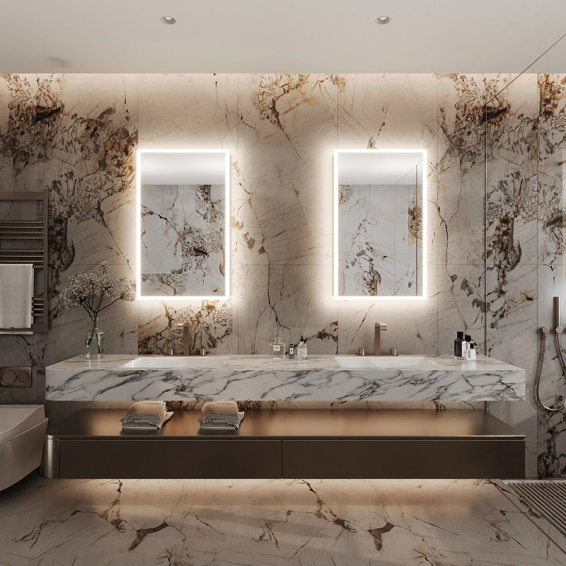 Paris Mirror Cabinet Galaxy 24 x 32 Rectangle LED Illuminated Mirror Cabinets