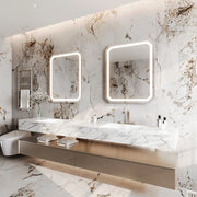 Paris Mirror Lustra 30" x 36" LED Vanity Front-Lit & Backlit Mirror, 3CCT Selectable