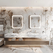 Paris Mirror Lustra 30" x 36" LED Vanity Front-Lit & Backlit Mirror, 3CCT Selectable