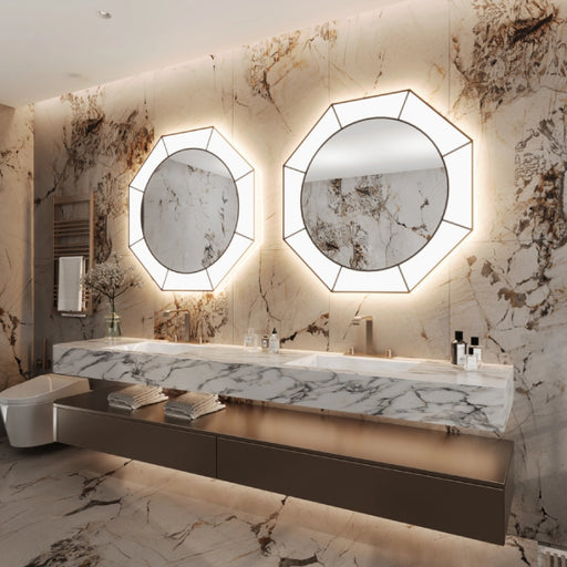 Paris Mirror Eclipse 40" x 40" LED Front-Lit Mirror, 3CCT Selectable