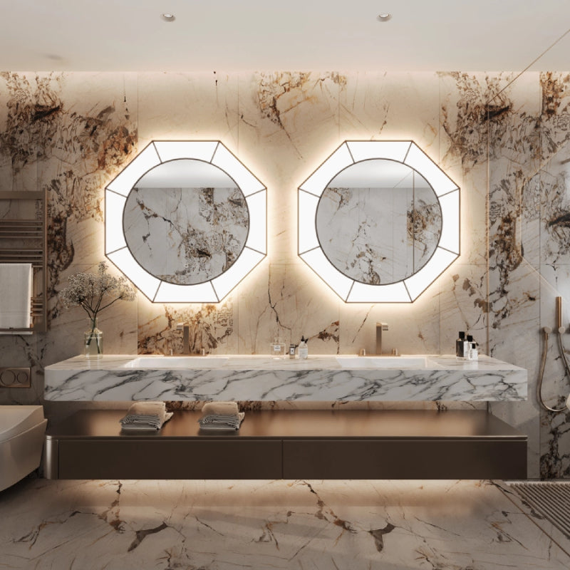 Paris Mirror Eclipse 40" x 40" LED Front-Lit Mirror, 3CCT Selectable