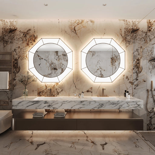 Paris Mirror Eclipse 40" x 40" LED Front-Lit Mirror, 3CCT Selectable