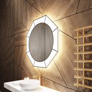 Paris Mirror Eclipse 40" x 40" LED Front-Lit Mirror, 3CCT Selectable