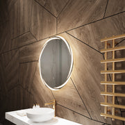 Paris Mirror Loop 32" x 32" LED Front-Lit Mirror, 3CCT Selectable