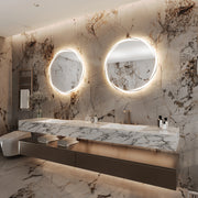 Paris Mirror Loop 32" x 32" LED Front-Lit Mirror, 3CCT Selectable