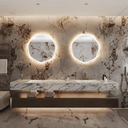 Paris Mirror Loop 32" x 32" LED Front-Lit Mirror, 3CCT Selectable