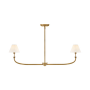 Hinkley 45164 Greta 2-lt 41" LED Linear Chandelier - Heritage Brass