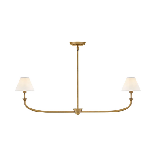 Hinkley 45164 Greta 2-lt 41" LED Linear Chandelier - Heritage Brass