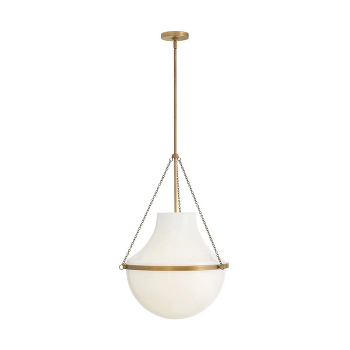 Hinkley 46894 Collins 1-lt 20" LED Pendant - Heritage Brass