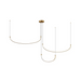 Kuzco MP89370-UNV Talis 3-lt 71" LED Pendant - Brushed Gold