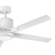 Hinkley 907052 Vail 52" Indoor/Outdoor Smart Ceiling Fan with LED Light Kit - Matte White