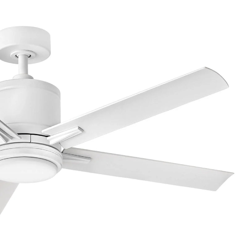 Hinkley 907052 Vail 52" Indoor/Outdoor Smart Ceiling Fan with LED Light Kit - Matte White