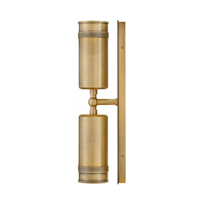 Hinkley 28814 Pratt 2-lt 19" Tall LED Outdoor Wall Mount Lantern - Heritage Brass